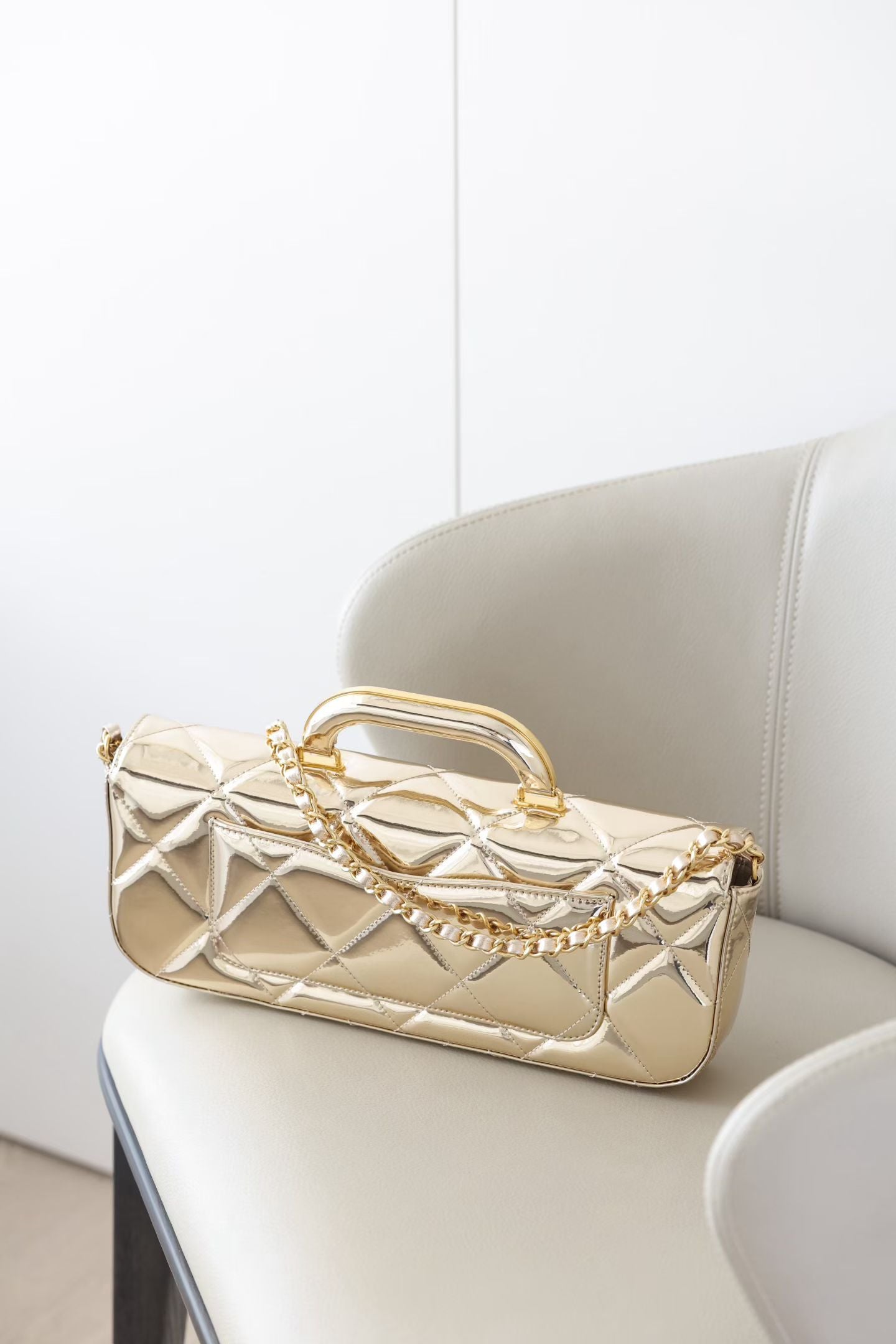 CHANEL LARGE FLAP BAG WITH TOP HANDLE