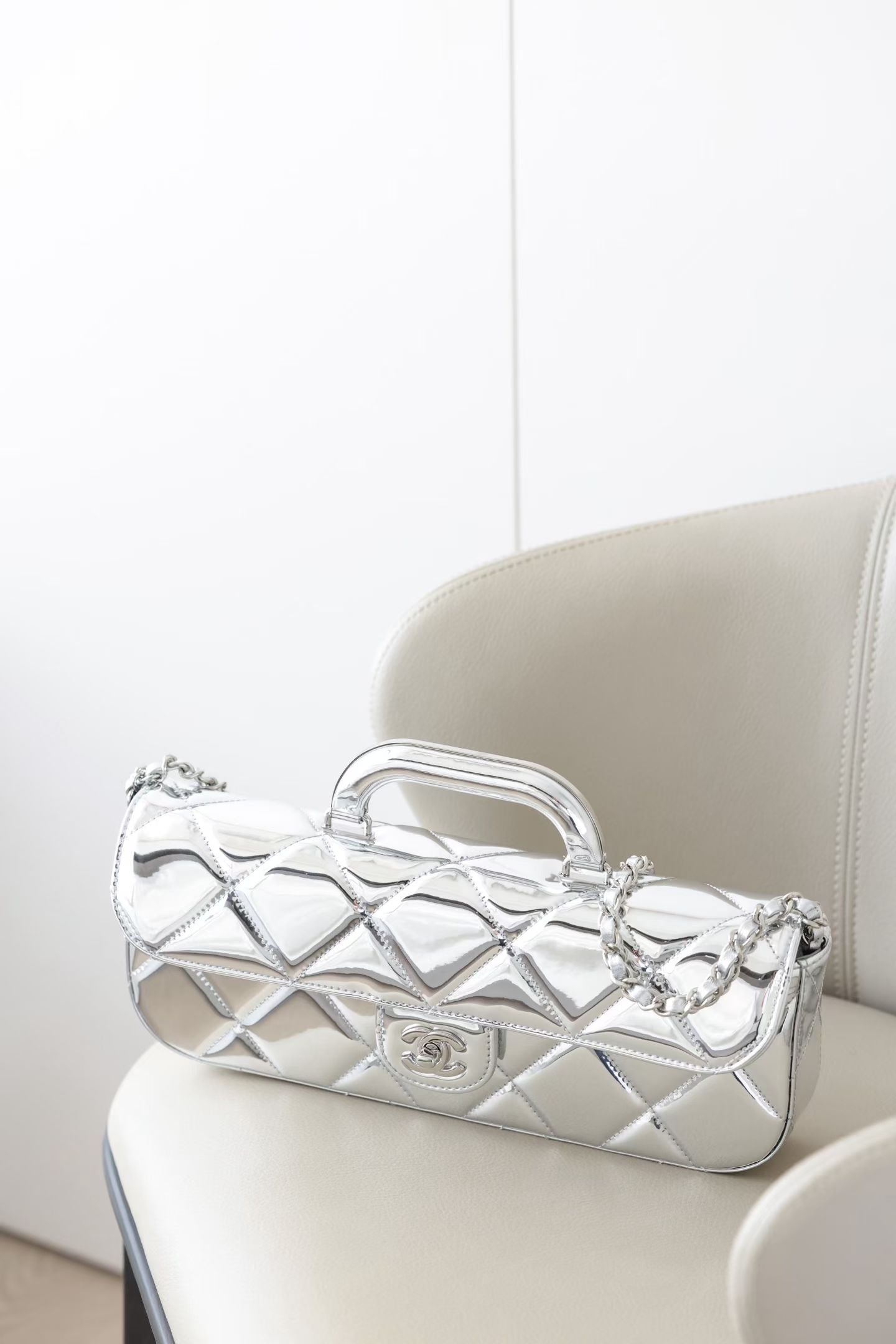 CHANEL LARGE FLAP BAG WITH TOP HANDLE