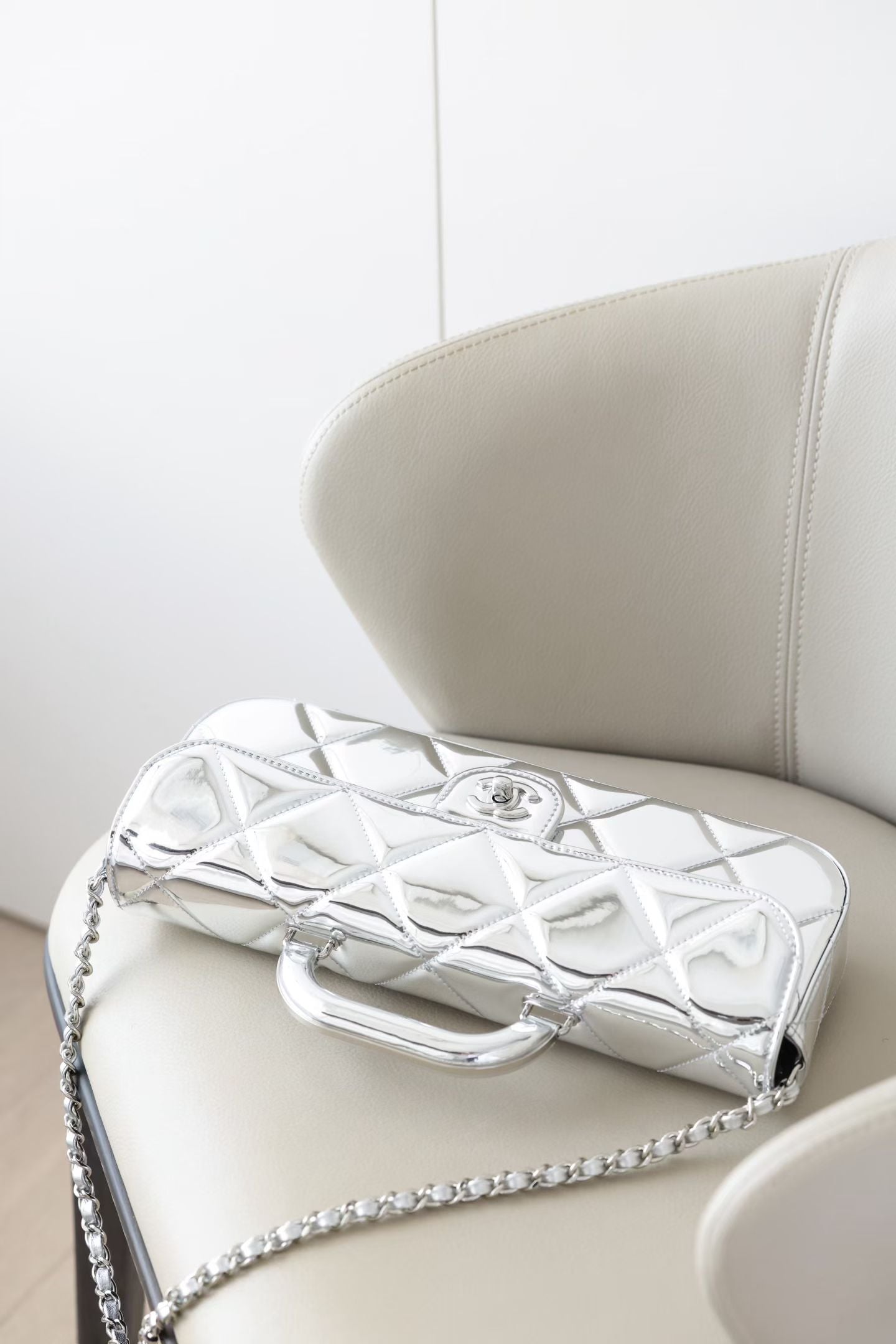 CHANEL LARGE FLAP BAG WITH TOP HANDLE