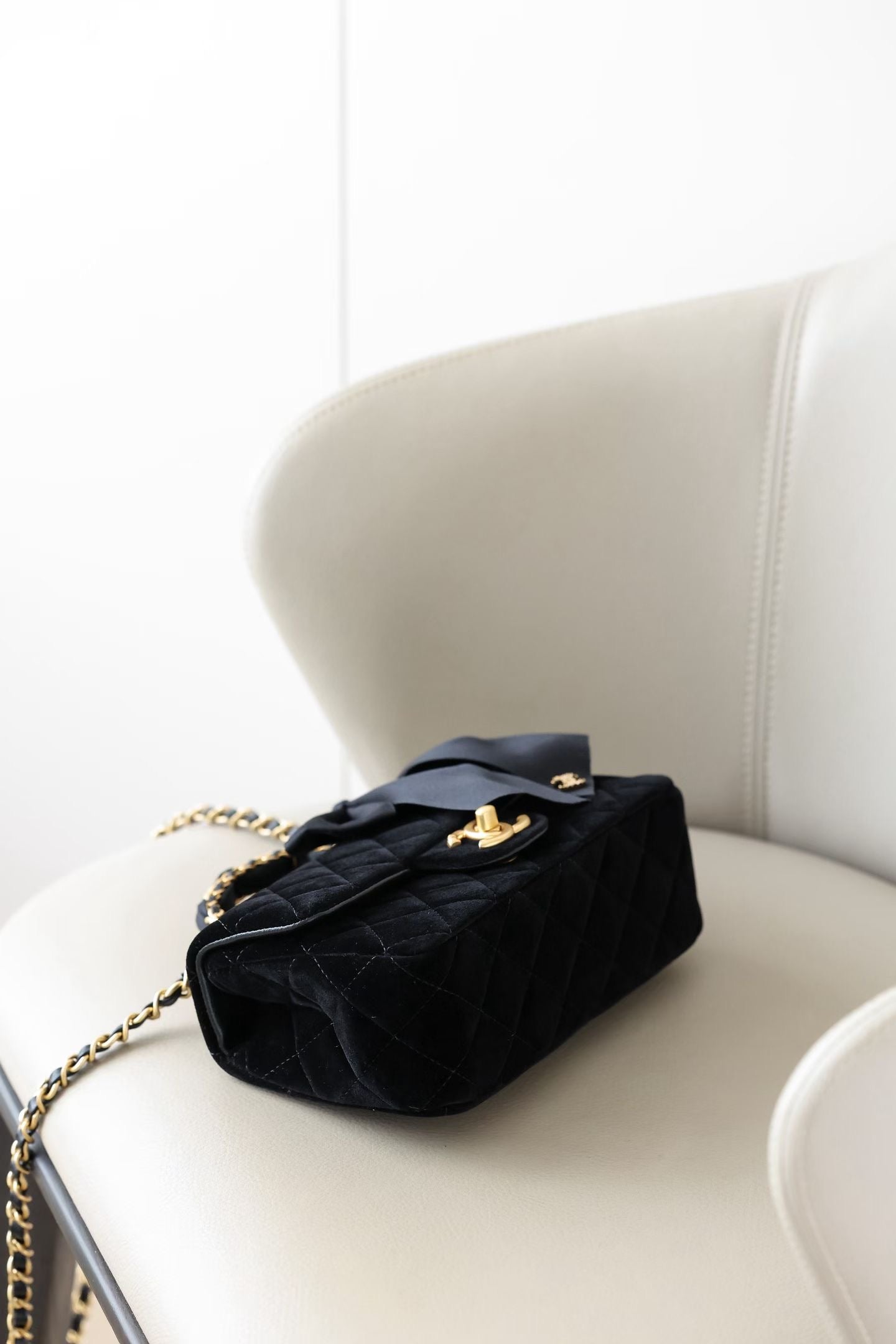 CHANEL MINI FLAP BAG WITH BOW