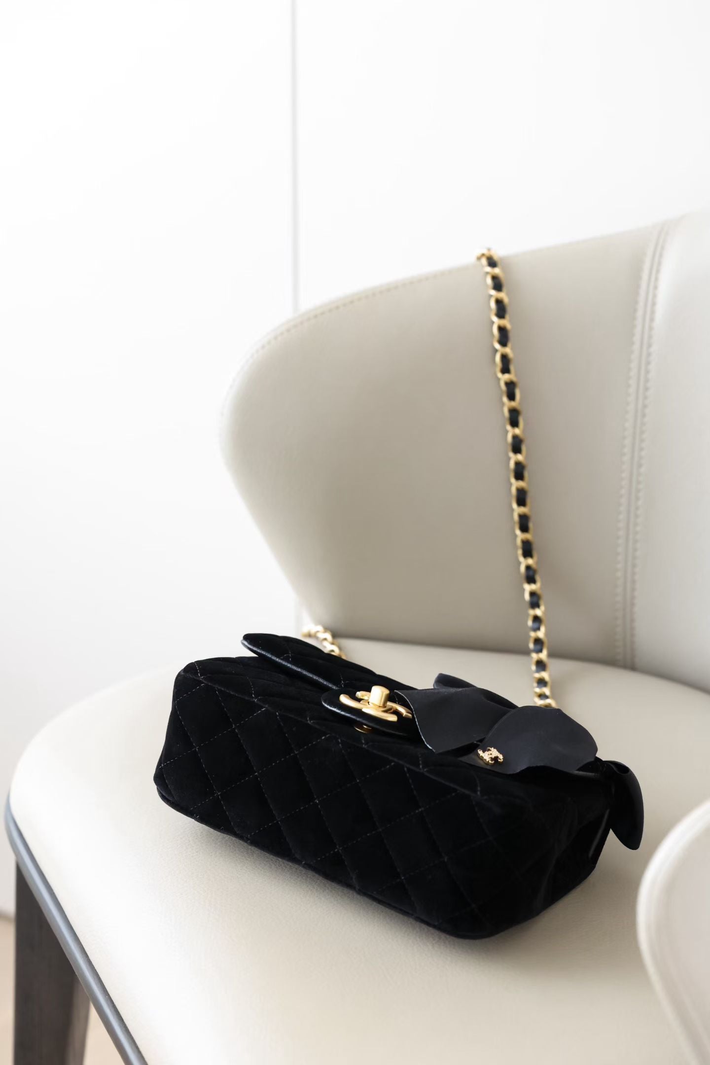 CHANEL MINI FLAP BAG WITH BOW