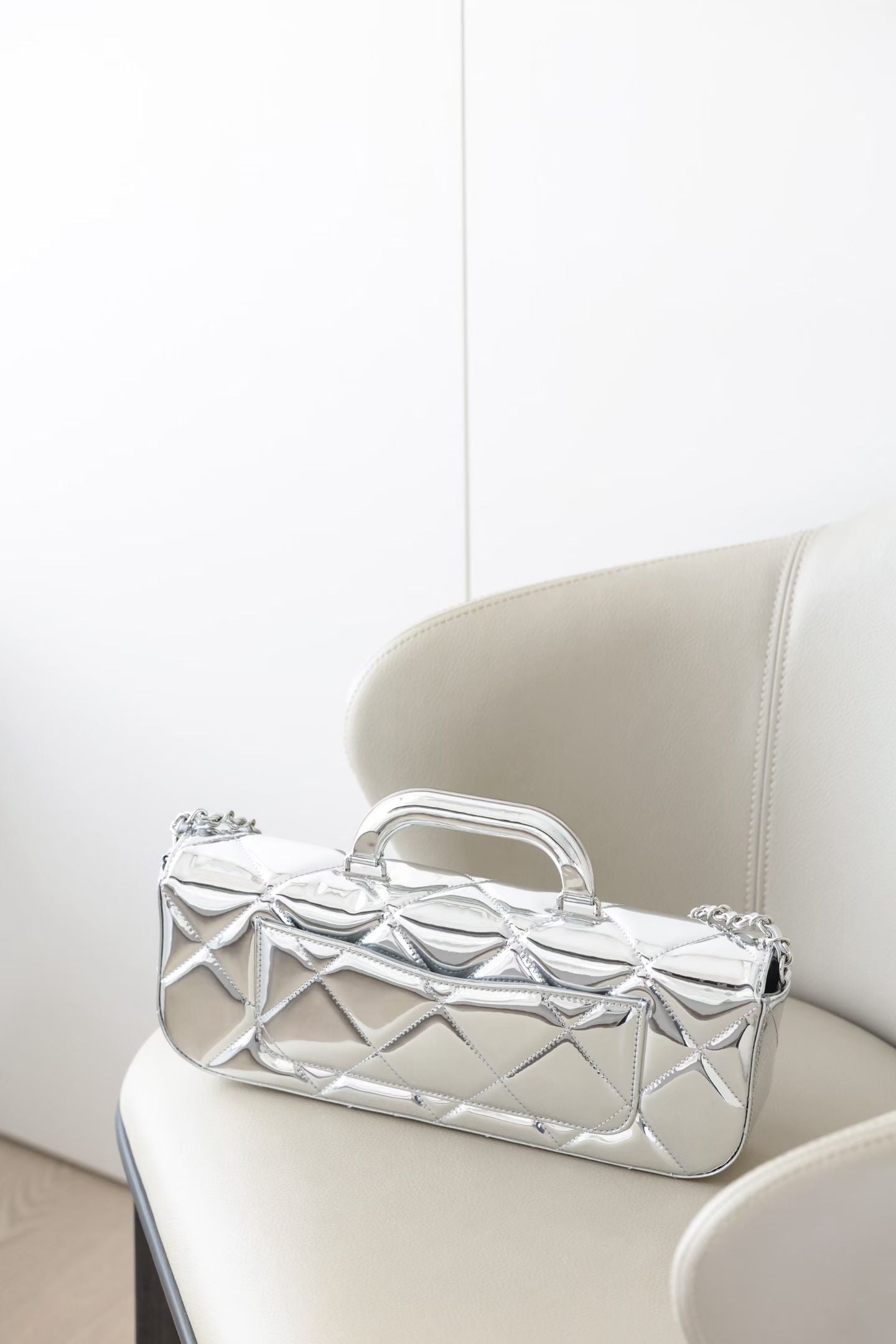 CHANEL LARGE FLAP BAG WITH TOP HANDLE